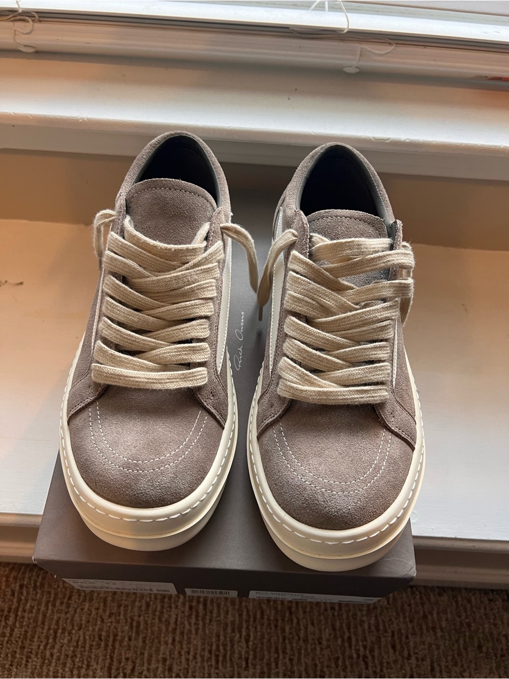 Rick Owens Canvas Light Brown Men Size 11 - Picture 3 of 9